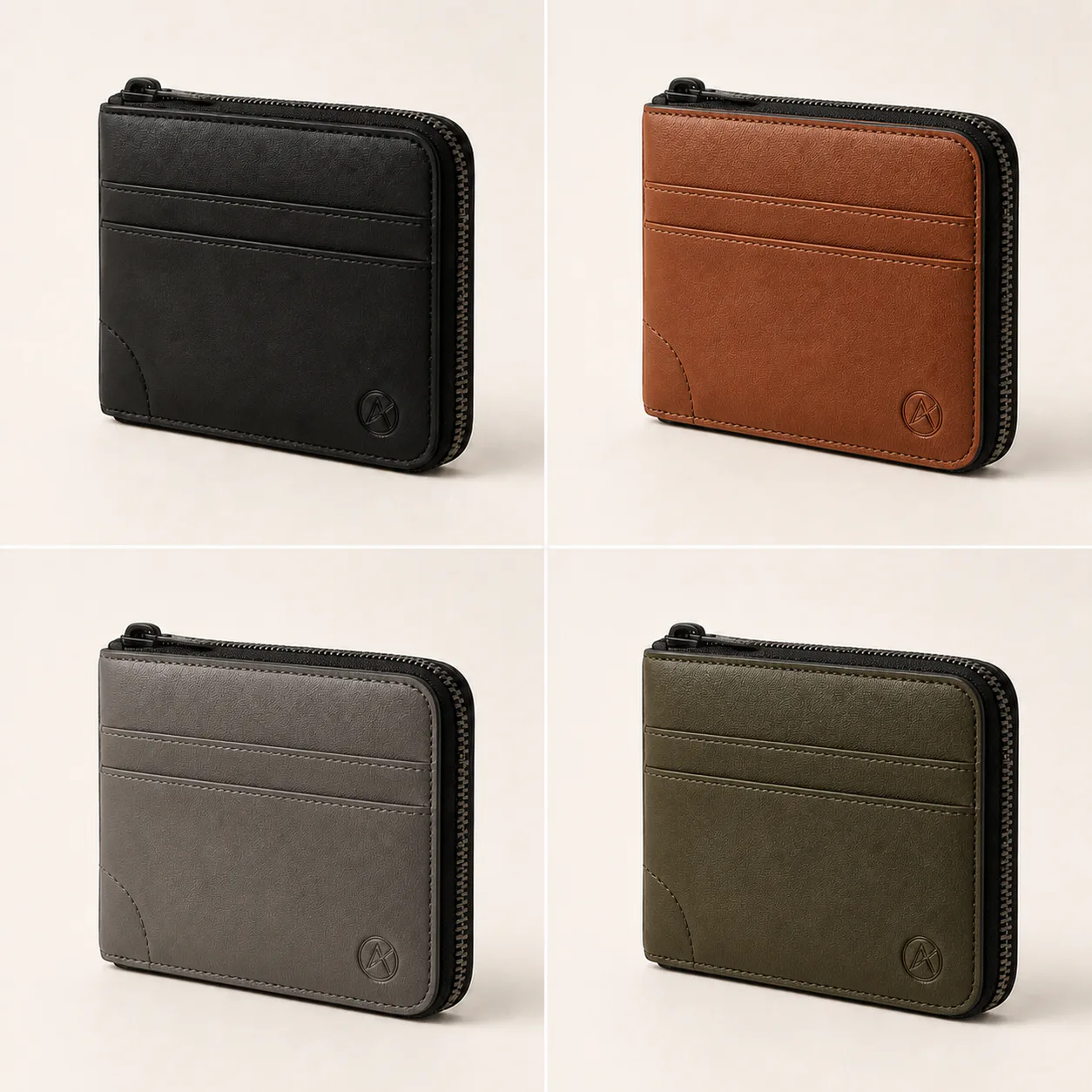 Zip Card Organizer in Deep Black