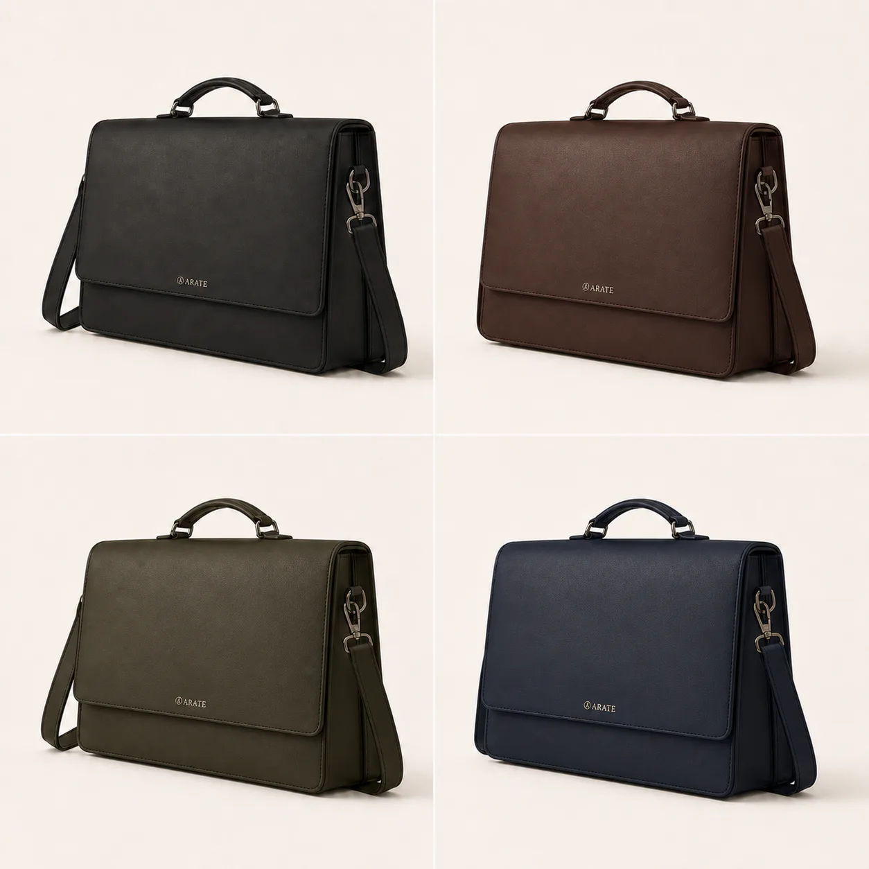 Executive Briefcase in Matte Black